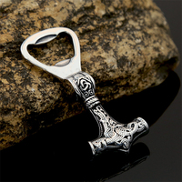 WELLFLYER BEOP-177 nordique acier inoxydable Viking marteau de Thor Mjolnir pendentif thor marteau collier pendentif viking décapsuleur