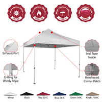 Tente pliable en acier Maxcanopy 10x10 tente Tenda Gazebo 3x3 affichage extérieur publicité tente de plage pliante auvent