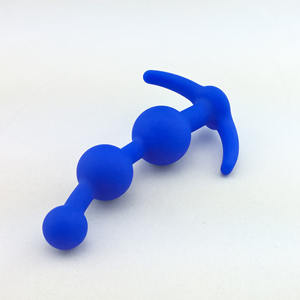 医療用シリコーンアナルビーズバットプラグ尻おもちゃソフト男性女性用ゲイ用 - Product Image 5