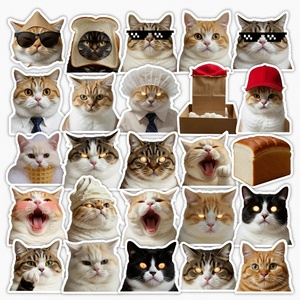 Paquete de Pegatinas de Gatos Adorables, Calcomanías Decorativas para Laptop y Teléfono, Colección para Amantes de los Gatos - Product Image 3