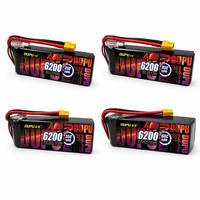 Baterai LiPo 6200mAh 3S 4S 6S Multi Cell XT60 Isi Ulang untuk Drone FPV Mobil RC Crawler Perahu Pesawat Helikopter UAV