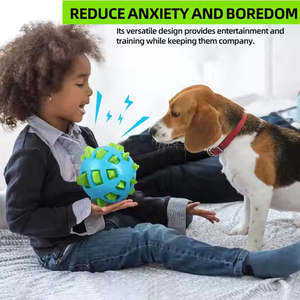 Dayanıklı TPR köpek çiğnemek oyuncak gıcırtılı ses dikenli doku köpek diş çıkarma diş temizleme ve çevre dostu oyun - Product Image 2