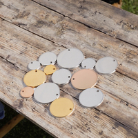 Mini-disques ronds personnalisables en acier inoxydable, étiquettes plates vierges à estamper pour bracelets, boucles d'oreilles, colliers, chaînes – Fabrication métallique