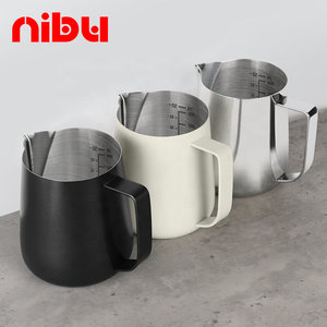 NIBU 700ML Brocca per <span class=keywords><strong>Latte</strong></span> in Acciaio Inox per Espresso e <span class=keywords><strong>Latte</strong></span> Art, Caraffa per Montare il <span class=keywords><strong>Latte</strong></span> - Product Image 1