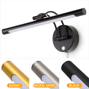Luxury Golden LED Wall Lamp for Living Room & <b>Bathroom</b> 220V IP44 Rated Dimmable <b>Mirror</b> Lamp with Modern Design - Product Image 1