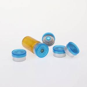 13mm <b>Bottle</b> Vial Sealing Cap Aluminum <b>Plastic</b> Combination Flip Top Tear Off Cap for Glass Vials - Product Image 6