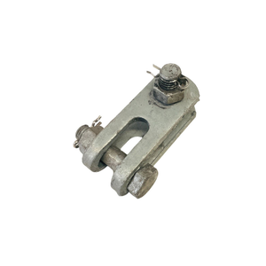 Carbon Steel Stamped ZS Clevis Hot Dip Galvanized Right Angle Link For Outdoor 10kV Overhead Power Distribution Line - Product Image 1