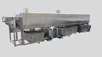 Pasteurisateur tunnel à bière haute efficacité avec contrôle PLC, matériaux SUS 304/316, capacité de 2000 bouteilles/heure