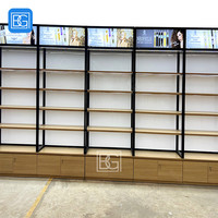 Rack de haute qualité beauté approvisionnement vitrine produit de beauté armoire support Extensions de cheveux affichage mural perruque présentoir