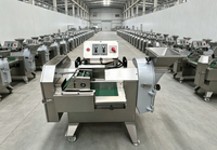 Vente directe usine : Coupe-légumes industriel électrique double tête en acier inoxydable pour frites et légumes-feuilles, coupe-légumes multifonction