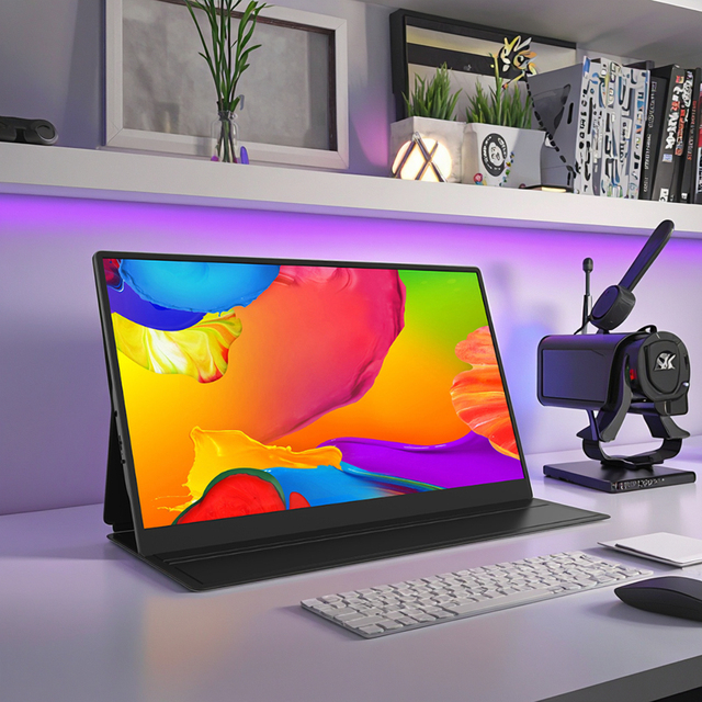17.3 Inch 1920*1080 60HZ Type-C USB Portable Monitor Touch Screen LCD Laptop Office Gaming PC Phone Extended Display
