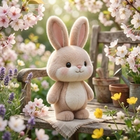 Peluche Lapin Debout au Design Original, Douce et Mignonne, Animal en Peluche Personnalisé OEM ODM, Fabricant de Peluches de Pâques