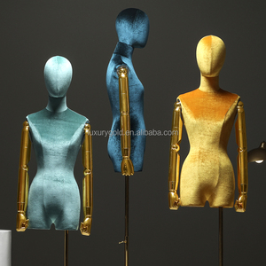 Haute qualité dames Femme Magasin femme Mannequin affichage velours demi-corps femme Mannequin pour les femmes - Product Image 5