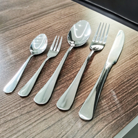 Haute qualité Restaurant Hôtel Couverts De Mariage Argent Cuillère Fourchette Couteau En Acier Inoxydable Vaisselle Ensemble