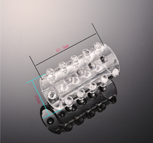 6 Stück Set Sieben Nacht Kristall Hoch Transparent Weich plastik Gummi Sexspielzeug Männer Cockring - Product Image 3