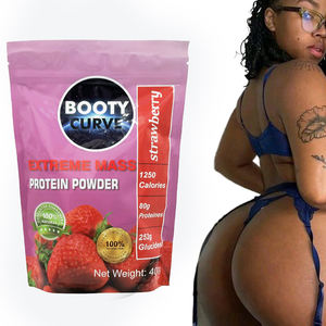 Meilleure Quantité BOOTY CURVE Poudre Protéinée pour Prise de Masse Musculaire, Agrandissement Extrême du Fessier, Rehaussement et Raffermissement des Fesses et des Hanches (BBL) - Product Image 2