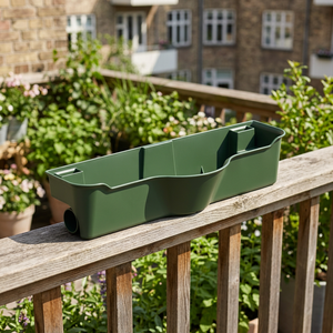 BEST Forest Box Bac de drainage moderne en plastique breveté, auto-arrosant, léger, durable, design extérieur pour jardinière murale V18 - Product Image 4
