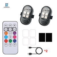 Nouvelle lampe de véhicule à télécommande sans fil, universelle, 8 couleurs, feux d'avertissement clignotants pour motos et voitures