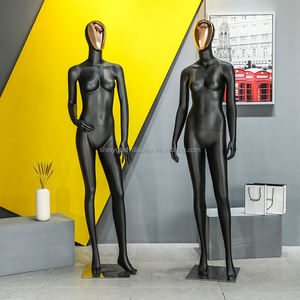 Vêtements de luxe en fibre de verre femmes Mannequins assis support fibre de verre corps complet noir mat Mannequins femme pour vêtements - Product Image 6