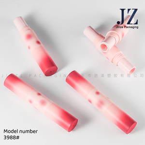 Jinze Tùy Chỉnh Hai Mặt Màu Đỏ Vòng Son Môi Ống 2-Trong-1 Nhựa Mỹ Phẩm Container Rỗng Son Môi Ống Trường Hợp - Product Image 2