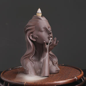 <span class=keywords><strong>Quemador</strong></span> <span class=keywords><strong>de</strong></span> <span class=keywords><strong>incienso</strong></span> <span class=keywords><strong>de</strong></span> <span class=keywords><strong>reflujo</strong></span> <span class=keywords><strong>de</strong></span> niña <span class=keywords><strong>de</strong></span> arcilla púrpura minimalista moderno nórdico al por mayor para decoración aromática del hogar - Product Image 4