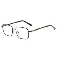 Nuevo Diseño de Montura de Lentes de Aleación Anti-Luz Azul Estilo Computadora, Lentes Metálicas Estilo Ejecutivo