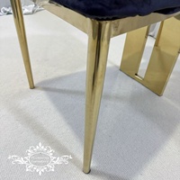 Housse de coussin de chaises de salle à manger en velours noir pour événement de mariage