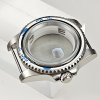 Montre mécanique pour homme de haute qualité, boîtier en acier inoxydable de luxe, accessoires de montre modifiés, verre minéral