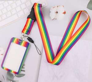 Porte-badge de carte d'identité bisexuelle LGBTQ Pride avec impression personnalisée avec lanière avec fenêtre transparente pour infirmière de bureau médecin enseignant - Product Image 5