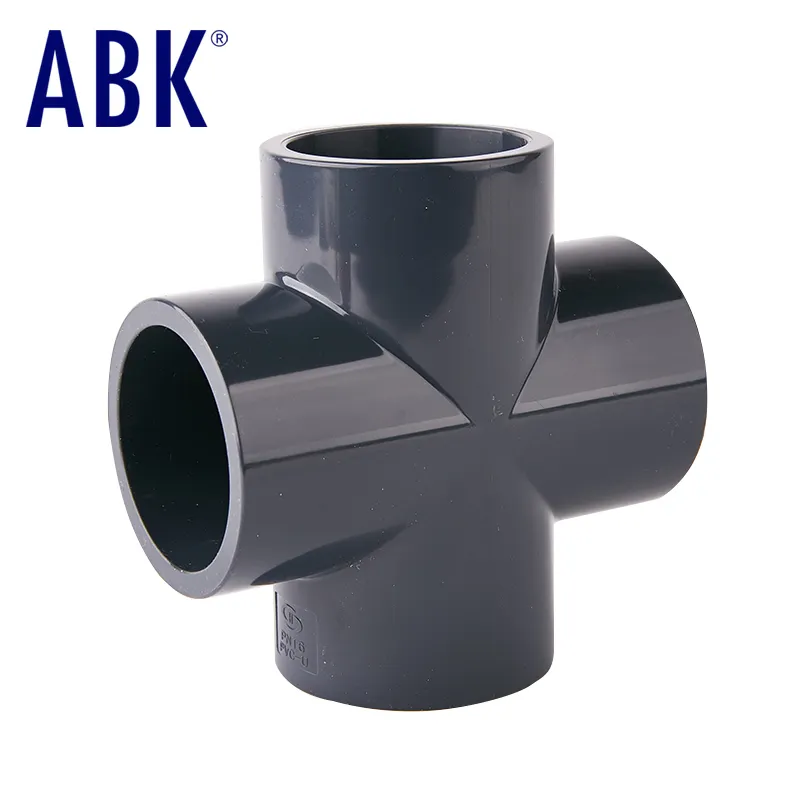 Plastic Upvc Pvc Vier Manier Gelijk Cross Tee Pijp Connector