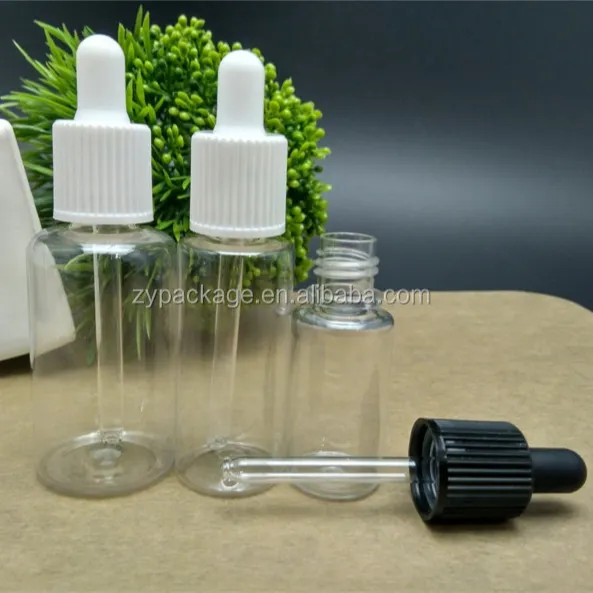 10 ml PET runde kunststoff-flaschen mit tropfpipette