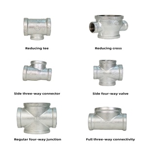 Regular <strong>Reduced</strong> <strong>Tee</strong> Galvanized <strong>Pipe</strong> <strong>Fittings</strong> for Water Heating Fire Protection Hydraulic Hoses for Gas Application Connector - Product Image 6