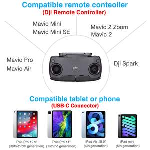 Câble de télécommande Micro vers USB C Accessoires de cordon de données OTG à 90 degrés pour drone <span class=keywords><strong>DJI</strong></span> - Product Image 4