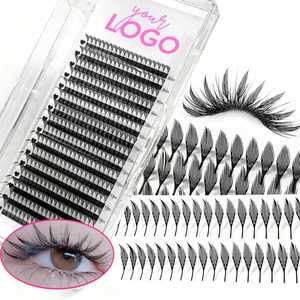 ขนตาปลอมแบบเปียก 0.07 มม. รุ่นใหม่ สไตล์มังงะ สำหรับคอสเพลย์ ขนตาแบบแหลม ต่อขนตาแบบแฮนด์เมด ขนตาแบบพัด ปริมาณมาก อุปกรณ์สำหรับแต่งหน้าสไตล์นางฟ้า - Product Image 1