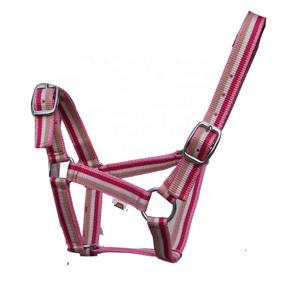 Collar de cabeza de cristal de caballo suave, de nailon, con cuello Halter, acolchado, equipo ecuestre ajustable - Product Image 1