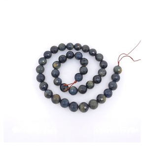 Naturale blu occhio di <span class=keywords><strong>tigre</strong></span> 8mm taglio rotondo braccialetto di perline collana di pietre preziose per la creazione di gioielli - Product Image 6