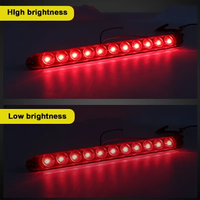 Nouveau 16 "11 LED s bande de feu arrière de frein monté en hauteur pour remorque camion RV camionnette-haute qualité clignotant bord lumière