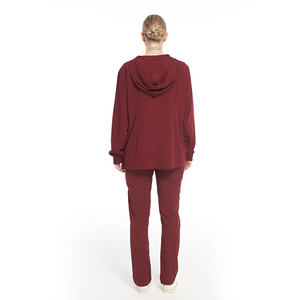 <span class=keywords><strong>Sweat</strong></span>-shirt à capuche surdimensionné de grande taille avec pantalon droit, ensembles d'uniformes d'<span class=keywords><strong>infirmière</strong></span> vierge - Product Image 2