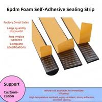 Bande de mousse EPDM auto-adhésive plate semi-circulaire pour isolation phonique, protection contre les chocs et étanchéité, pour la distribution