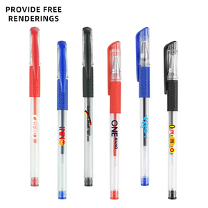 Set di Penne Gel di Lusso NANMU, Logo Personalizzato, Vendita all'Ingrosso, Penne Gel Economiche 0.5mm per Scuola e Ufficio, Blu Nero Rosso in Plastica - Product Image 1