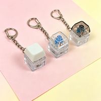 1 pièce Mini Clavier Jouet Anti-stress Lumineux LED 13 Couleurs Boutons Amusants Anti-stress Porte-clés Portable