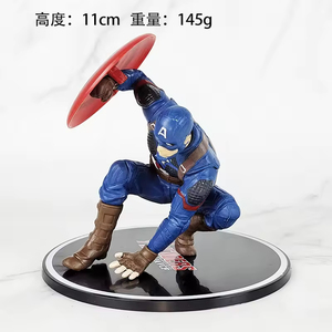 Figura de Acción de Spiderman y Capitán Superhéroe en Oferta, Juguete de PVC de Anime para Niños de 9-14 cm, Figuras de Dibujos Animados de Iron Man, Batman y <span class=keywords><strong>Hulk</strong></span> - Product Image 4