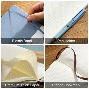 Custom Personalized Linen Cloth Cover <b>Notebook</b> Business Cahiers <b>A5</b> A6 Journal 200 Pages for Student Office Use - Product Image 2