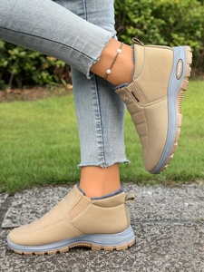 Bottes <span class=keywords><strong>d</strong></span>'<span class=keywords><strong>hiver</strong></span> et <span class=keywords><strong>d</strong></span>'été <span class=keywords><strong>pour</strong></span> femmes, style <span class=keywords><strong>d</strong></span>écontracté, bout carré, bout ouvert, thermiques, imperméables, antidérapantes, douces et chaudes - Product Image 6