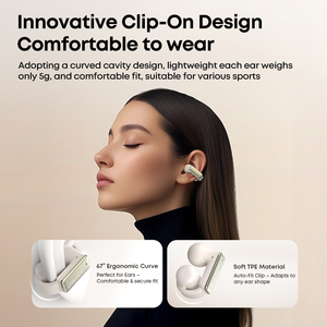 Nhà Cung Cấp Bán Buôn Clip Tai Nghe Bluetooth 6.0 Tiếng Ồn Hủy Bỏ TWS Earbuds Thể Thao Tai Nghe Không Dây Với Ứng Dụng Thông Minh Điều Khiển - Product Image 3