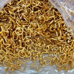 Moda Fancy Cheap Bag Charms Accesorios Metal Star Shape Heart Broche Llaveros - Product Image 4