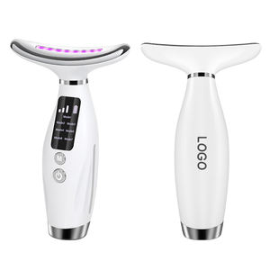 Dispositivo de masaje facial con 7 luces de colores y calor, masajeador facial y de cuello multifuncional, dispositivo portátil para levantar el cuello y cuidar la piel. - Product Image 1