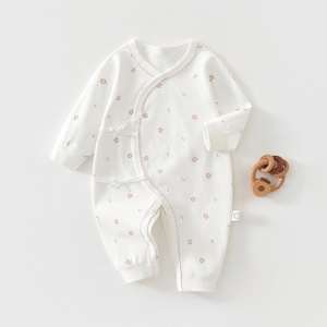 Ropones para Recién Nacidos de Algodón Puro, Manga Larga, Estilo Monje, Transpirables, Unisex, Ropa de Bebé para Primavera y Otoño, 0-6 Meses - Product Image 1