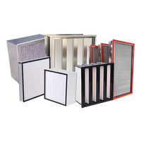 Caja de sala limpia industrial personalizada, filtros Ahu, campana de flujo laminar U15, filtro de aire Hvac H13 H14, filtro Hepa para Ffu