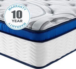 Gel Memory Foam and Innerspring Hybrid Pillow Top 12-Inch Mattress
